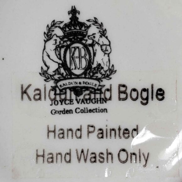 Kaldun and Bogle White Pumpkin Sugar Bowl and Spoon - Picture 7 of 8